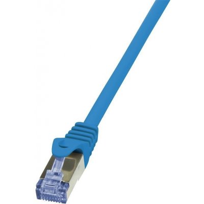 Logilink CQ3086S patch Cat.6A 10G S/FTP PIMF, 7,5m, modrý – Zboží Mobilmania