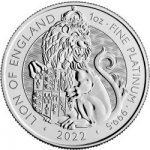 The Royal Mint Tudor Beasts Lion 2022 platinová mince 1 oz