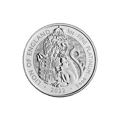 The Royal Mint Tudor Beasts Lion 2022 platinová mince 1 oz – Zboží Mobilmania