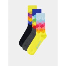 Meatfly ponožky Pixel Socks S19 Mulltipack 3 Ks