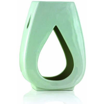 Ashleigh & Burwood Aroma lampa DROPLET na vonný olej, bílá glazovaná keramika – Zboží Dáma