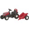 Šlapadlo Rolly Toys šlapací traktor Valtra s přívěsem R01252