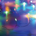 ACA Lighting LED dekorační řetěz 2.5m 50LED 3xAA RGBY bez funkcí stříbrná měď [X01503117] – Hledejceny.cz