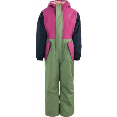 Alpine Pro Kylo dětský zimní overal Růžová, Černá, Zelená – Sleviste.cz
