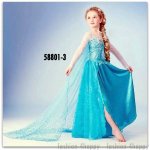Frozen šaty dlouhé Elsa Ledové království F4H modrá – Zboží Mobilmania