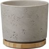 Miska pod květináč a truhlík Soendgen Keramik Paros Delux obal na květináč ø 23 cm, výška 20 cm keramika dřevo šedá 62925