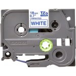 Brother TZE-243, modrý tisk/bílý podklad, laminovaná, 8m, 18mm – Sleviste.cz