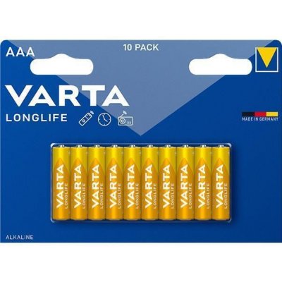 Varta Longlife AAA bez plastu 10 ks 4103101761 – Zboží Živě