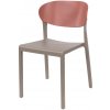 Zahradní židle a křeslo Zahradní židle Ezpeleta BAKE hnědá/červená