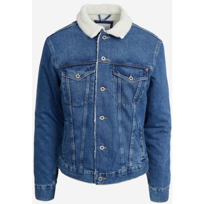 Pepe Jeans Jeansová bunda PM402628 Modrá – Zboží Mobilmania