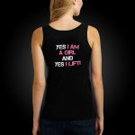 Gymtime dámské tílko YES I am a girl Černá – Zboží Dáma