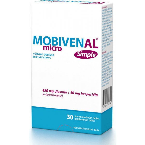Doplněk stravy Mobivenal Micro Simple 30 tablet