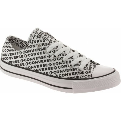 Converse Chuck Taylor All Star Wordmark OX 164020/white/black/white/black/white – Zboží Mobilmania
