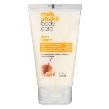 Milk Shake Body Care Soft Honey ochranný krém na ruce bez parabenů a silikonů (With Organic Fruit Extracts and Beeswax) 150 ml