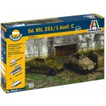 Italeri model vozidla Sd.Kfz.251 1 Ausf.C Fast Assembly military 7516 1:72 – Zboží Mobilmania