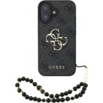 Guess 4G Metal Logo Strap kryt s poutkem pro iPhone 16 - šedý 57983125452 – Zboží Mobilmania