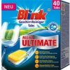 Ekologické mytí nádobí Blink tablety do myčky Ultimate vše v 1, 40 ks