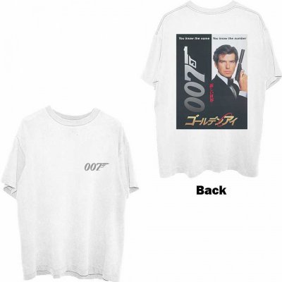 James Bond 007 tričko Goldeneye Japanese Poster BP White