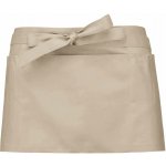 Kariban POLYCOTTON SHORT APRON Beige – Hledejceny.cz