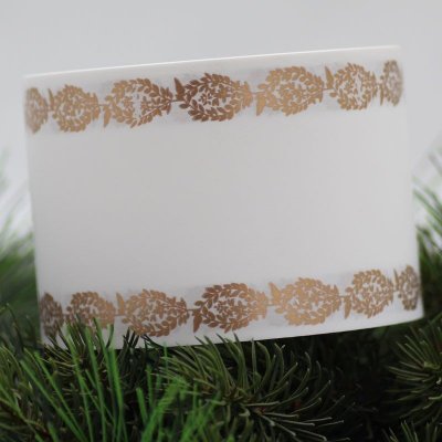 Pietní stuha dubová ratolest 8/50 - bílá zlatý lem - ST2531 – Hledejceny.cz