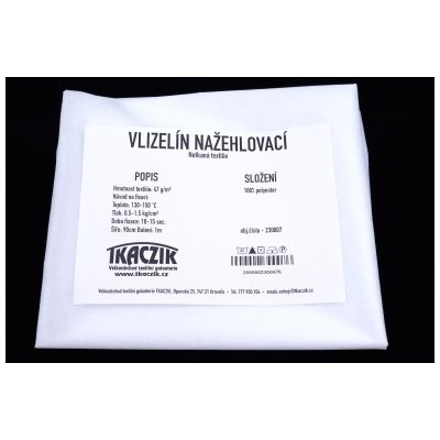 Tkaczik Vlizelín nažehlovací 47g/m šíře 90cm Barva: bílá – Zbozi.Blesk.cz