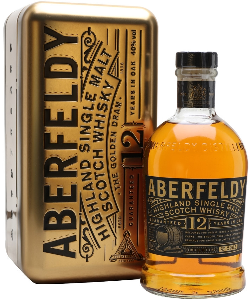 Aberfeldy The Golden Dram 12y 40% 0,7 l (tuba)