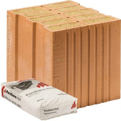 Cihla Porotherm 30 T Profi 1/2 P8 broušená – 123×300×249 mm – Sleviste.cz