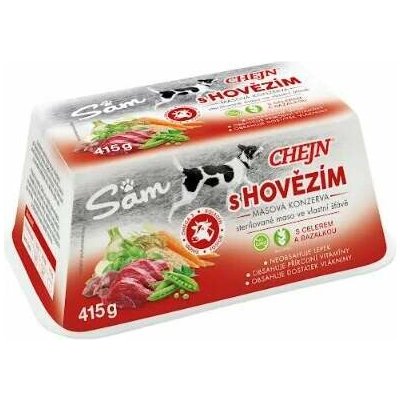 Chejn Sam Adult Dog hovězí 8 x 415 g – Hledejceny.cz