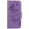 Pouzdro a kryt na mobilní telefon Samsung TopQ Samsung A34 knížkové Butterfly fialové