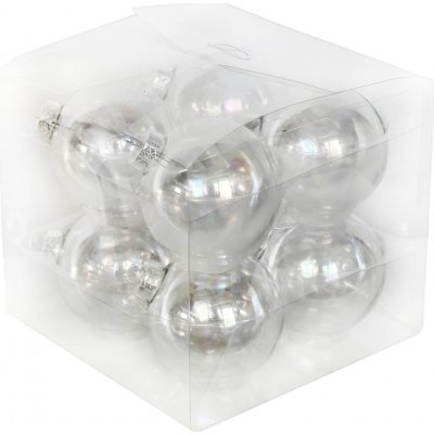 J&M Home International LTD. Koule sklo 8cm/8ks čirá – Hledejceny.cz