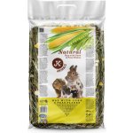 JK ANIMALS Přírodní seno s kukuřičnými a hrachovými lupínky 0,5 kg – Zboží Mobilmania