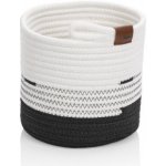 Kela Košík Hedda 18 cm směs bavlna/polyester bílo-černá KL-24454 – Sleviste.cz