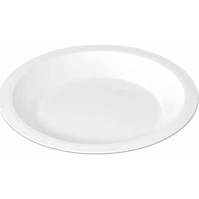 PETRA plast Talíř mělký 24 cm s okrajem plast bílý – Zboží Mobilmania