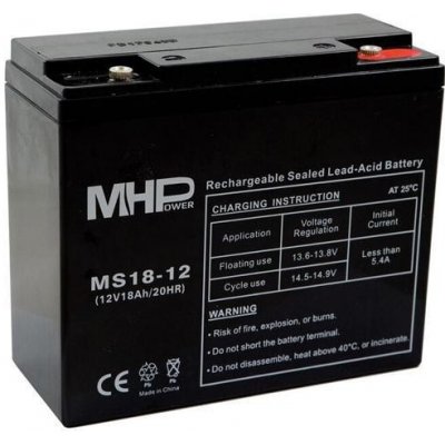 MHPower CARSPA Pb VRLA AGM 12V 18Ah MS18-12 MS18-12 – Zboží Mobilmania