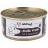 Konzerva pro psy All Animals Dog hovězí steak 100 g