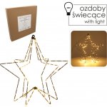Pro-Tech shop Světelná LED hvězda 40cm 120 LED teplá bílá na baterie 69552 – Hledejceny.cz