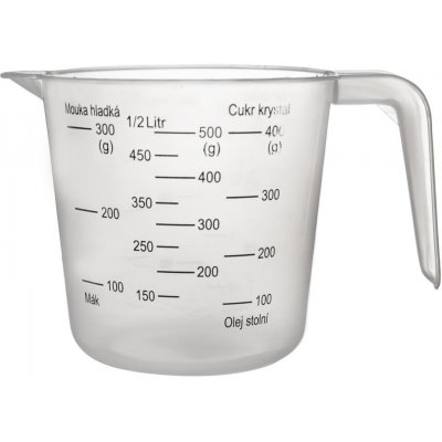 Orion Plastová odměrka s potiskem, 0,5 l – Zboží Dáma