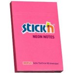 Samolepicí blok na poznámky STICKN 76 × 51 mm, neonově růžový, 100 listů, 21161 – Hledejceny.cz