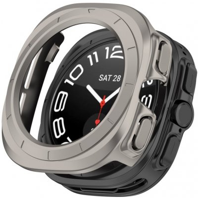 VSECHNONAMOBIL 82647 PC HALF COVER Plastový kryt Samsung Galaxy Watch Ultra / Watch Ultra 2025 TITANIUM – Zboží Živě