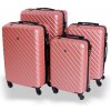 Cestovní kufr BERTOO Roma růžová set 98, 58l, 46l, 33 l