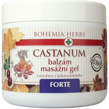 Bohemia Herbs Castanum Forte extra silný balzám masážní gel 600 ml