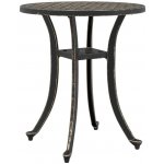 OMAXI 475601 Zahradní stůl bronzový Ø 48 x 53 cm litý hliník – Hledejceny.cz