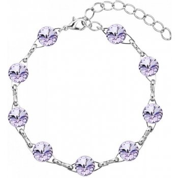 Swarovski Elements Rivoli rhodiovaný fialový 33111.1 Violet fialová velmi světlá lila