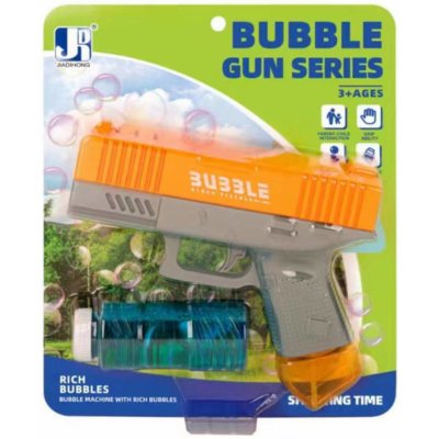 Pistole bublifukovací 20cm na výrobu bublin 2 barvy plast – Sleviste.cz