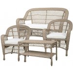 Chic Antique Zahradní nábytek s výpletem pohovka židle stůl La Riche 127x71x86 cm – Hledejceny.cz
