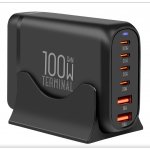 OBAL:ME Terminal GaN Stolní nabíječka 4C2A 100W Black – Zboží Mobilmania