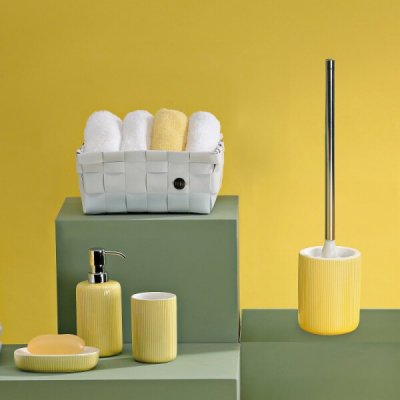 Kela WC sada Ava keramická žlutá KL 24431 – Hledejceny.cz