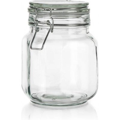 Banquet Dóza s patentním uzávěrem EREA sklo 1000ml – Sleviste.cz