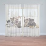 Sablio Záclony Mláďátka 2: 2ks 150x250cm – Hledejceny.cz