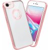 Pouzdro a kryt na mobilní telefon Apple Cadorabo Ochranné pouzdro pro Apple iPhone 7 / 7S / 8 / SE 2020 Case in Transparent Mobile Case Cover TPU Case Chrome